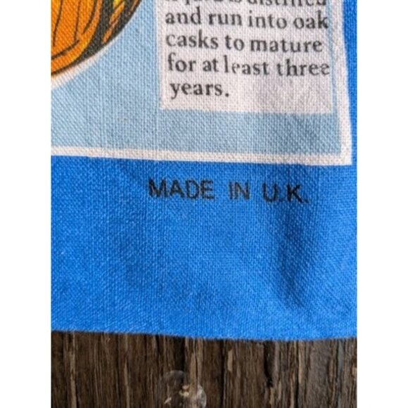 Scotland Pictorial Map Scotch Whisky Kitchen Dish Tea Towel Cotton Made In UK - Picture 16 of 16